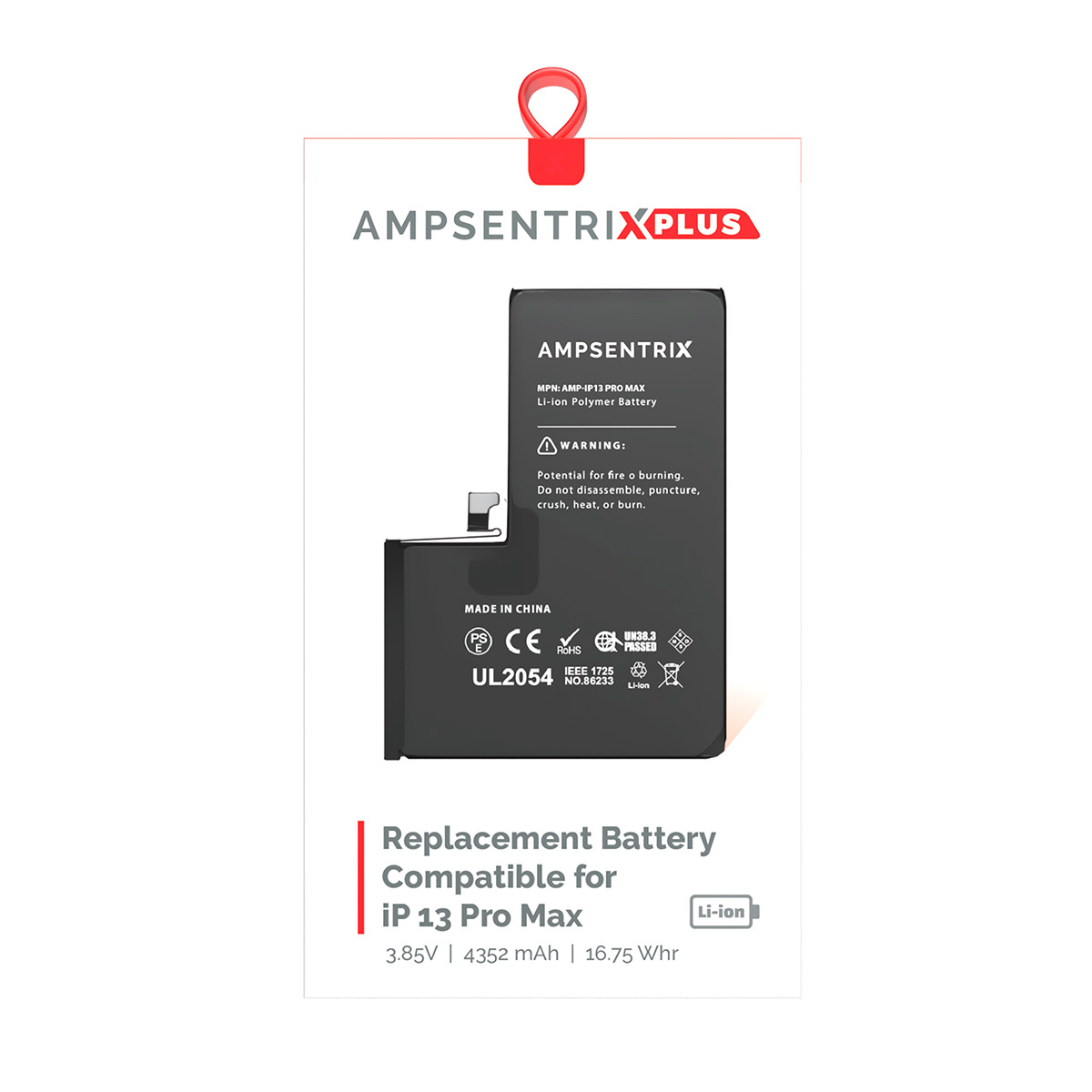 Bateria Ampsentrix Plus Compatible con iPhone 13 Pro Max - Imagen 2