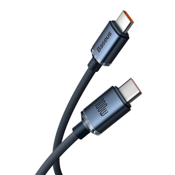 Cable Crystal Shine Type C a Type C 1M Baseus iPhone - Imagen 3