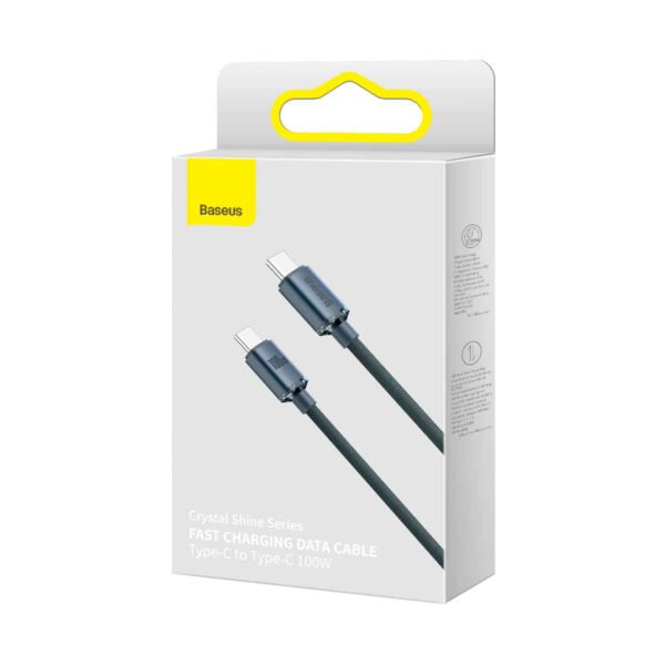 Cable Crystal Shine Type C a Type C 1M Baseus iPhone - Imagen 4