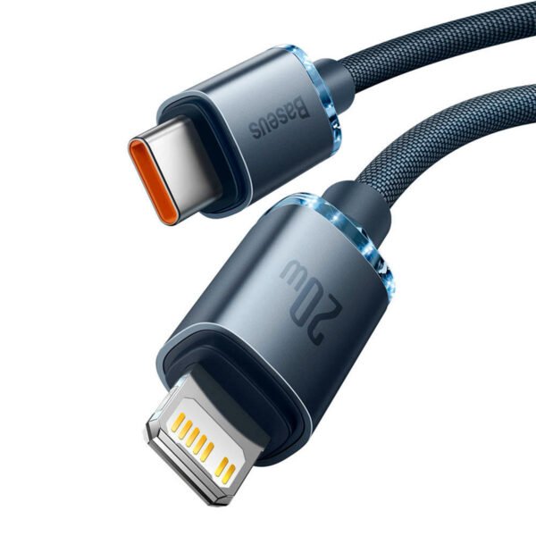 Cable Crystal Shine Type C a Lightning 2M Baseus iPhone - Imagen 3
