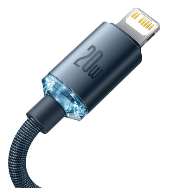 Cable Crystal Shine Type C a Lightning 2M Baseus iPhone - Imagen 4